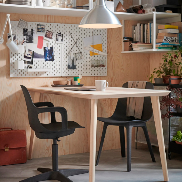 Fotoliu de birou Ikea Odger Plastic/ Black Antracit photo 5