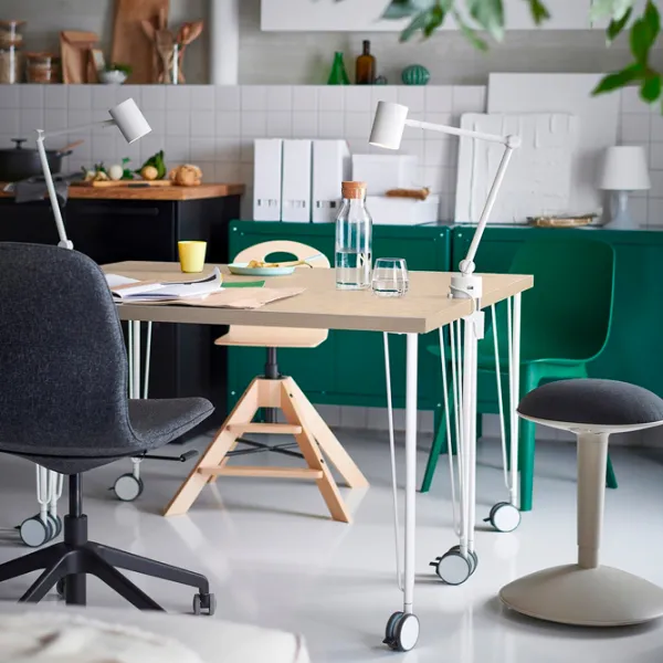 Офисный стол Ikea Mittcirkel/Krille ДСП/ Белый photo 3 Офисный стол Ikea Mittcirkel/Krille ДСП/ Белый photo 3