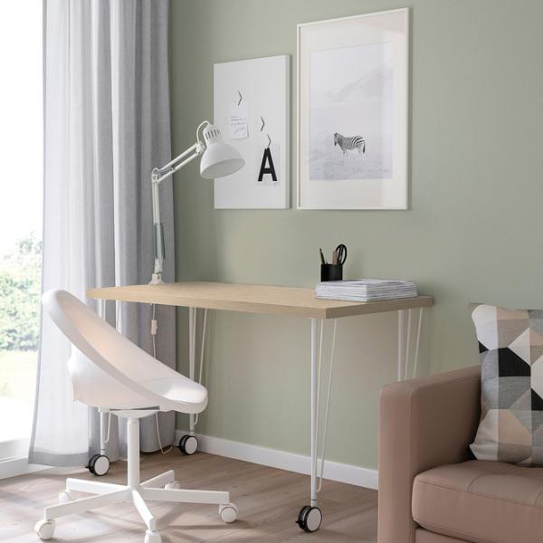 Офисный стол Ikea Mittcirkel/Krille ДСП/ Белый photo 5 Офисный стол Ikea Mittcirkel/Krille ДСП/ Белый photo 5