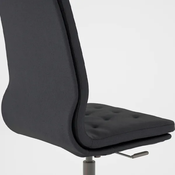 Fotoliu de birou Ikea Mullfjallet/Naggen Stofă/ Dark Gray Black photo 3