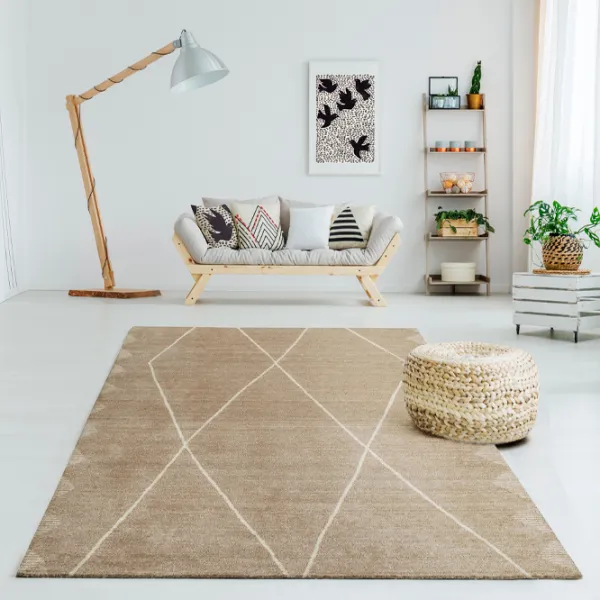 Ковер Covoare Ungheni Scandi Светло-коричневый / Фризе photo 3