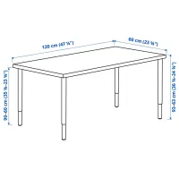 Masă de birou Ikea Mittcirkel/Olov PAL/ Black photo 4