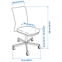 Офисное кресло Ikea Toberget/Vissle Ткань/ Черный photo 5