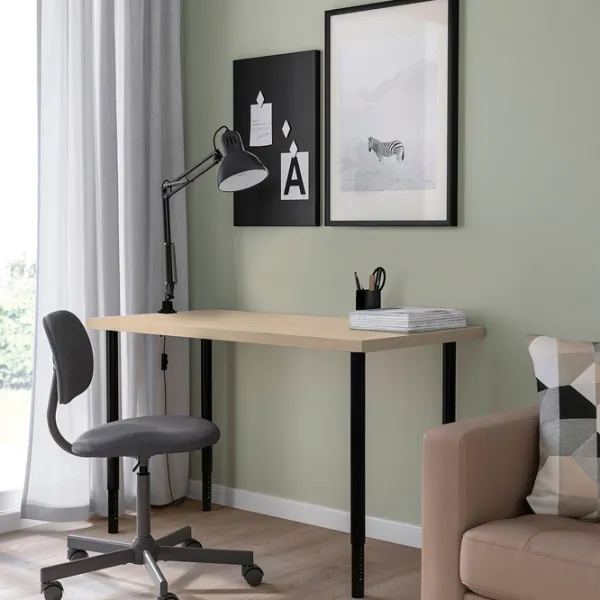 Офисный стол Ikea Mittcirkel/Olov ДСП/ Черный photo 3 Офисный стол Ikea Mittcirkel/Olov ДСП/ Черный photo 3