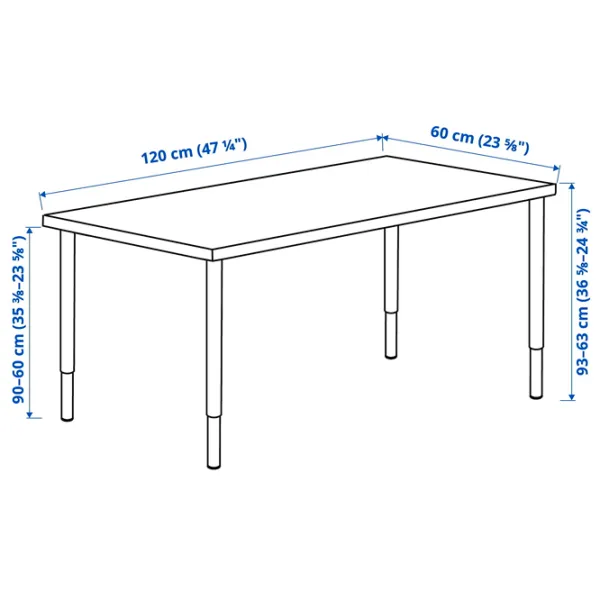 Офисный стол Ikea Mittcirkel/Olov ДСП/ Черный photo 5 Офисный стол Ikea Mittcirkel/Olov ДСП/ Черный photo 5