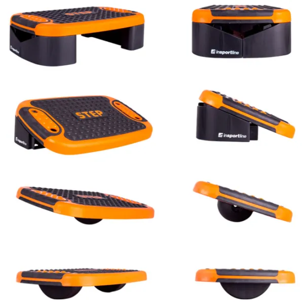 Platformă step Insportline Multifuncțional 200 kg / Orange photo 2