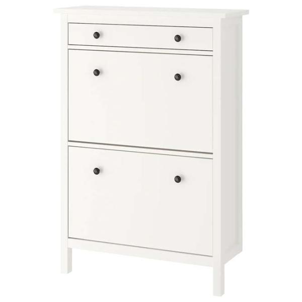 Обувной шкаф Ikea Hemnes 127 x 89 x 30см /White /Белый photo 1