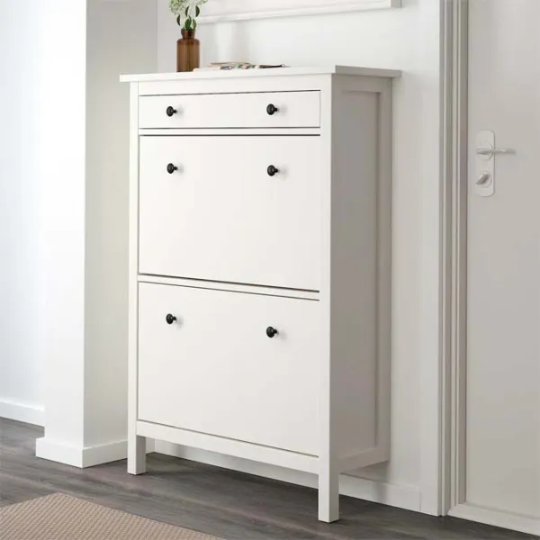 Обувной шкаф Ikea Hemnes 127 x 89 x 30см /White /Белый photo 2