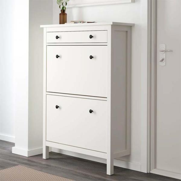 Обувной шкаф Ikea Hemnes 127 x 89 x 30см /White /Белый photo 2