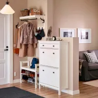 Dulap pentru încălțăminte Ikea Hemnes 127 x 89 x 30 /White /White photo 4