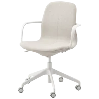 Офисное кресло Ikea Langfjall Полиэстер/ Бежевый White