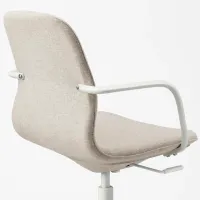 Fotoliu de birou Ikea Langfjall Poliester/ Beige White photo 3