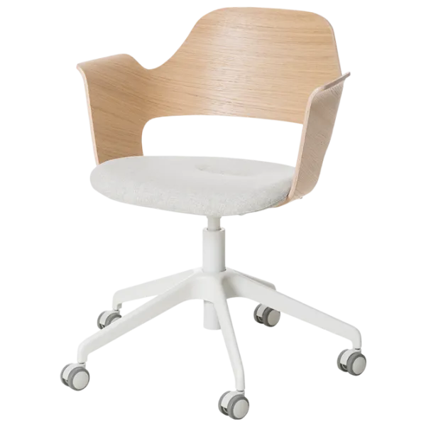 Fotoliu de birou Ikea Fjallberget/Gunnared Stofă/ Beige White photo 1
