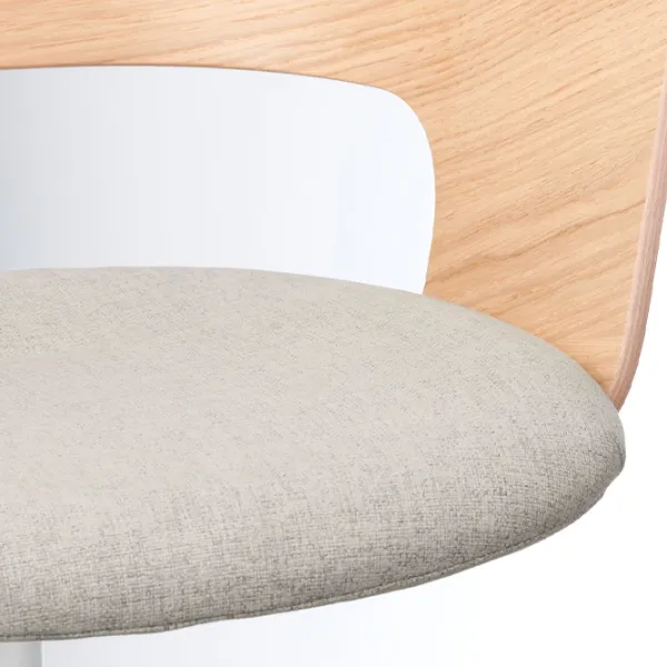 Fotoliu de birou Ikea Fjallberget/Gunnared Stofă/ Beige White photo 3