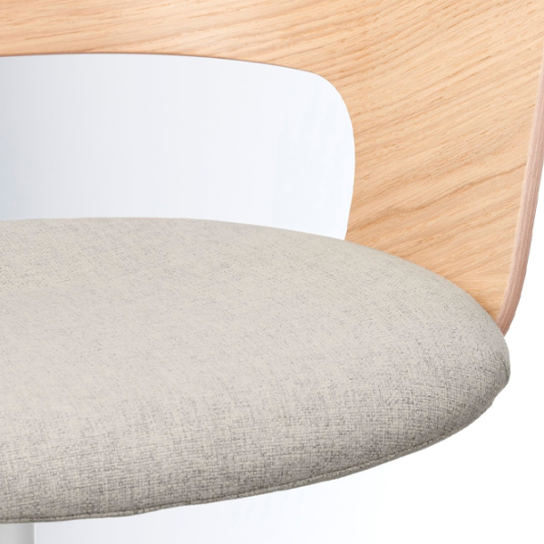 Fotoliu de birou Ikea Fjallberget/Gunnared Stofă/ Beige White photo 3