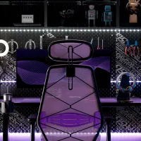 Scaun Gaming Ikea Styrspel Black Purple photo 2