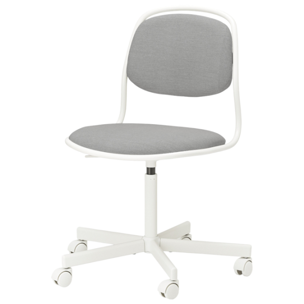 Fotoliu de birou Ikea Orfjall/Vissle Stofă/ Gray White photo 1