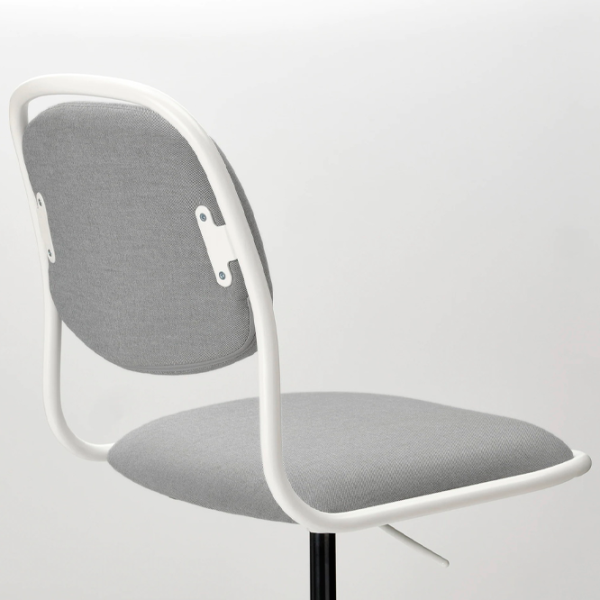 Fotoliu de birou Ikea Orfjall/Vissle Stofă/ Gray White photo 5