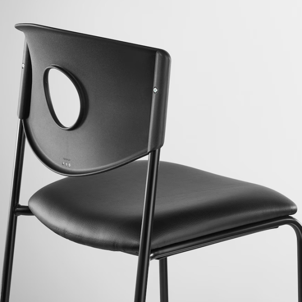 Scaun de birou Ikea Stoljan Piele artificială/ Black  photo 4