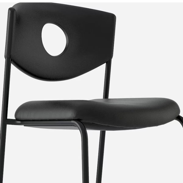 Scaun de birou Ikea Stoljan Piele artificială/ Black  photo 5