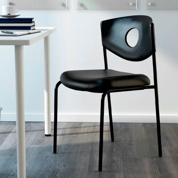 Scaun de birou Ikea Stoljan Piele artificială/ Black  photo 6
