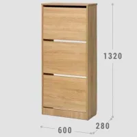 Dulap pentru încălțăminte Confort 2 132 x 60 x 28 /Wood /Wood photo 3