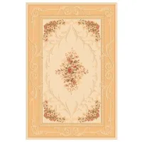 Covor Covoare Ungheni Premium Yellow Beige / Lână