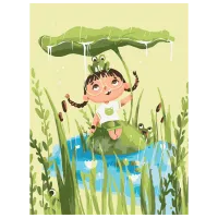 Картина по номерам BrushMe Фея озера KBS0125 40 x 30 cm / Вертикальная