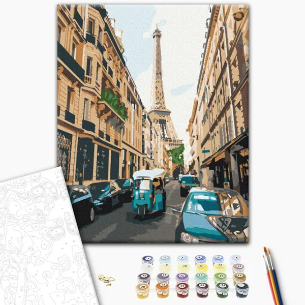 Pictură pe numere BrushMe Paris turistic RBS52329 40 x 30 cm / Verticală photo 2
