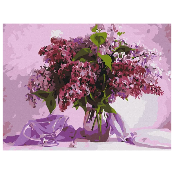 Pictură pe numere BrushMe Liliacul îndrăgit RBS34024 40 x 30 cm / Orizontală photo 1