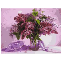 Pictură pe numere BrushMe Liliacul îndrăgit RBS34024 40 x 30 cm / Orizontală