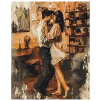 Картина по номерам BrushMe В объятиях любви BS53918 50 x 40 см / Вертикальная
