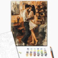 Картина по номерам BrushMe В объятиях любви BS53918 50 x 40 см / Вертикальная photo 2