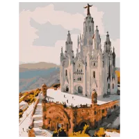 Картина по номерам BrushMe Храм Святого Сердца. Барселона RBS52466 40 x 30 cm / Вертикальная