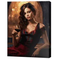 Картина по номерам Art Gallery Роковая брюнетка GX46405 50 x 40 см / Вертикальная photo 2