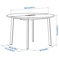 Офисный стол Ikea Mittzon ДСП/ Коричневый photo 2