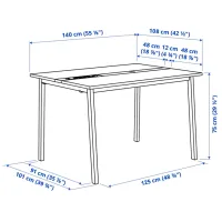Masă de birou Ikea Mittzon PAL/ Brown photo 3
