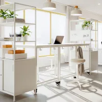 Masă de birou Ikea Trotten PAL/ White photo 2