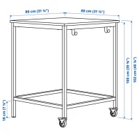 Masă de birou Ikea Trotten PAL/ White photo 5