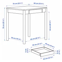 Masă de birou Ikea Tonstad PAL/ White photo 5