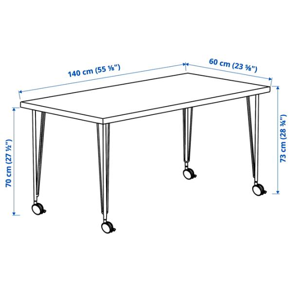 Masă de birou Ikea Lagkapten/Krille PAL/ White photo 8