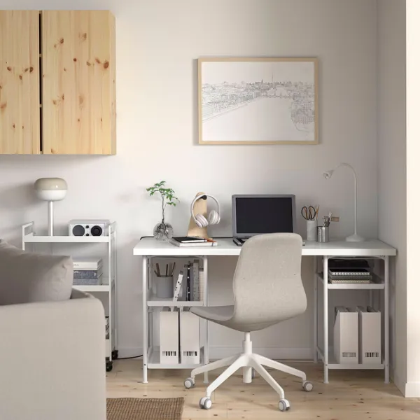 Masă de birou Ikea Lagkapten/Spand PAL/ White photo 3