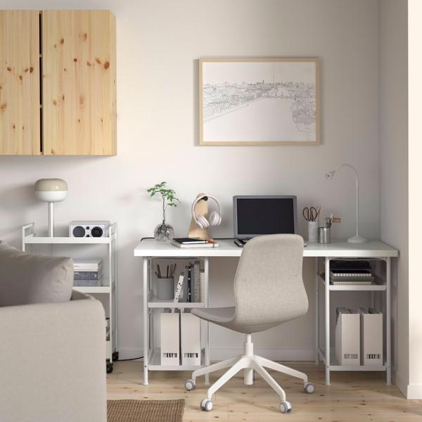Masă de birou Ikea Lagkapten/Spand PAL/ White photo 3