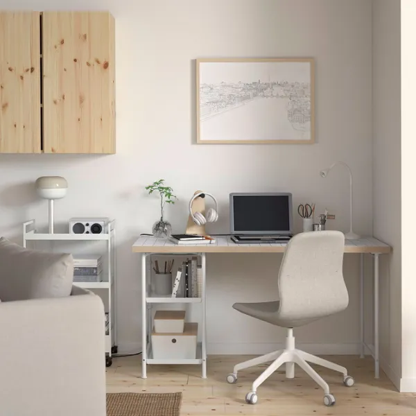 Masă de birou Ikea Lagkapten/Spand PAL/ White photo 5