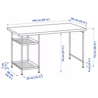 Masă de birou Ikea Lagkapten/Spand PAL/ Brown photo 6