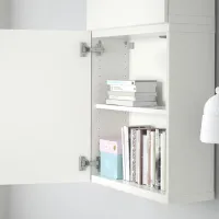 подвеснои шкаф для ваннои комнаты Ikea 5406113 МДФ / Белый photo 2
