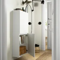 подвеснои шкаф для ваннои комнаты Ikea 5406113 МДФ / Белый photo 3