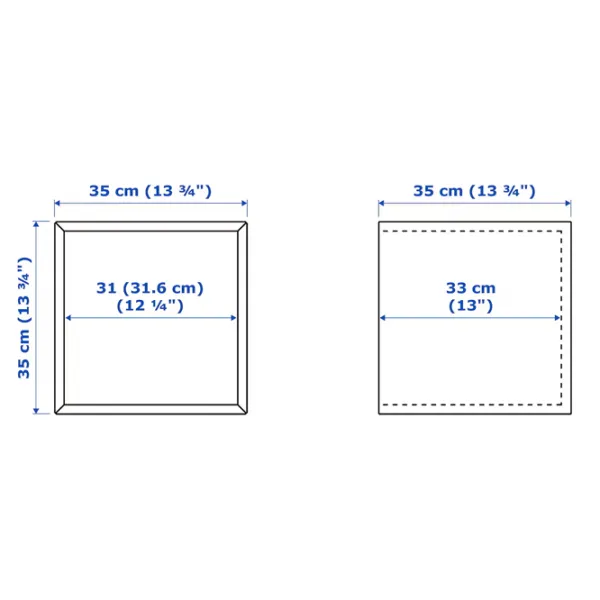 Dulap suspendat pentru baie Ikea 5744887  MDF / Nuc photo 2