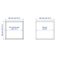 подвеснои шкаф для ваннои комнаты Ikea 5744887 МДФ / Орех photo 2