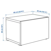 Dulap suspendat pentru baie Ikea 5405982 PAL / White photo 2